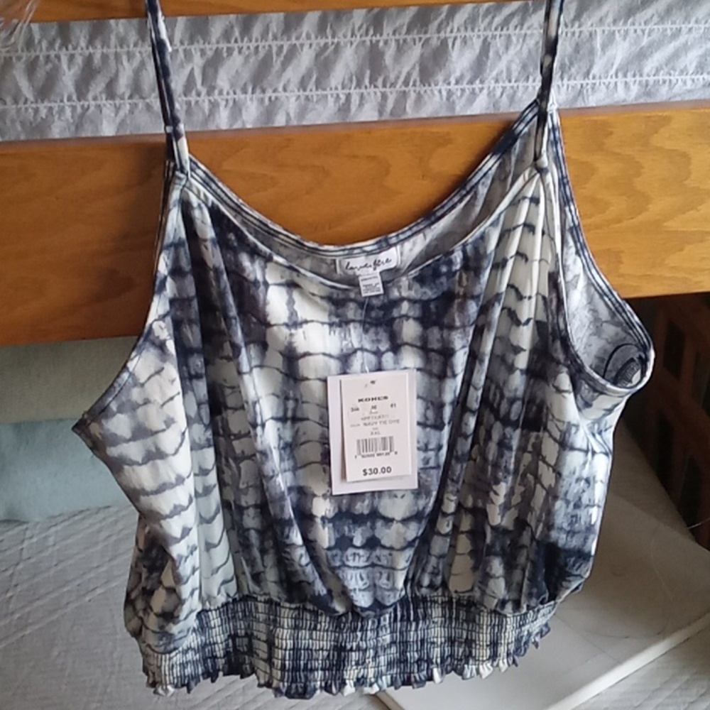 Lovefire LA Spaghetti Strap Tie Dye Crop Top Tank XXL - Picture 3 of 9